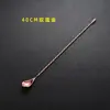 Acero Inoxidable 304 Cuchara de Barra Forma de Gota de Agua Cuchara Mezcladora de Cócteles Cuchara Mezcladora de Barra Cuchara de Barra Forma de Gota Herramientas de Mezcla para Barra