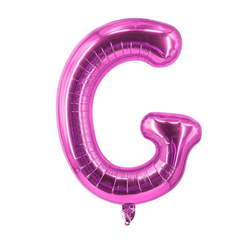16寸玫红字母-G