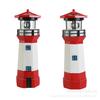 Farol Giratório de Resina Solar para Exterior Lâmpada Decorativa para Paisagismo de Pátio Ornamento para Gramado e Jardim Farol Estilo Americano