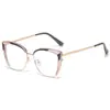 Nuevas Gafas con Montura Cat-Eye para Mujer, Adecuadas para Usar Sin Maquillaje, Se Pueden Adaptar con Lentes Graduadas, Modernas y a la Moda, Montura Versátil Sin Lentes Graduadas