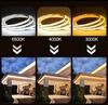 Fita de LED cob 12v24v baixa voltagem fita de LED para adega vitrine fita de LED macia autoadesiva fita de LED luz de LED para armário 8mm