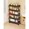 Estante de Almacenamiento para Colgar en la Puerta, Estante de Almacenamiento para Espacios Estrechos, Gabinete de Almacenamiento Ultradelgado de Pie, Carrito de Baño, Estante Organizador Ultradelgado