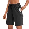 Nuevos Shorts Casuales de Verano Transfronterizos para Hombre, Pantalones de Cinco Puntos de Seda Helada de Secado Rápido con Bolsillo con Cremallera, Pantalones Deportivos Sueltos para Hombre