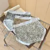 Panty de mujer con estampado de leopardo retro de seda helada, transpirable, entrepierna de algodón puro, cintura media, sin costuras, cómodo, bordes sin enrollar, ropa interior de mujer sin marcas