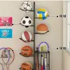 Estante de Almacenamiento para Baloncesto para Uso en Casa en la Sala de Estar, Escuela Cubierta, Equipamiento Deportivo de Pelota, Estante de Almacenamiento de Múltiples Niveles, Estante de Almacenamiento de Pie