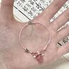 Pulsera tejida con colgante de estrella de lazo, dulce nicho diario, pulsera sencilla para estudiantes, popular