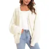 Suéter de punto para mujer Amazon, nuevo cárdigan de punto liso para otoño e invierno, de un solo botón, talla grande, corte holgado, moderno
