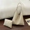Bolsa de tecido de alta qualidade, para o trajeto retrô e descontraído, bolsa tote de grande capacidade, versátil, textura de alta qualidade, temperamento, bolsa grande de ombro único