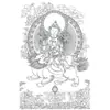 Pintura Colgante Dorada Thangka Hombre Sabio Bodhisattva Manjushri Dibujo Lineal Pintura al Óleo Digital Colorear DIY Regalo Pintado a Mano Pintura al Óleo De Zhu