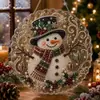 Árbol de Navidad Nuevo Producto de Comercio Exterior Transfronterizo 5D Pintura de Diamantes 5D Colgante Acrílico Regalo Navideño DIY Directo del Fabricante