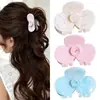 Pinza de Acetato Estilo Coreano Camelia Dulce Pinza de Tiburón de Gama Alta Pinza para el Cabello Accesorios para el Cabello de Lujo Ligero