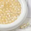 Cuentas de Resina Ojo de Gato con Purpurina Fina Cielo Estrellado de Núcleo Suave para Pulsera, Collar, Cadena de Teléfono Móvil, Llavero, Accesorios para Colgar en Bolsos