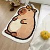 Alfombra de salón para el hogar de terciopelo de dibujos animados, alfombra frontal de espejo, alfombra suave con mechones antideslizante para salón, dormitorio, alfombra de noche para niños