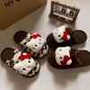 Zapatillas de felpa estilo gatito, dulces y populares, para mujer, nueva colección otoño/invierno 2026, adecuadas para usar en exteriores, diseño de media zapatilla, suela gruesa, cálidas y hechas de algodón