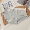 8044 # Nuevo Estilo Ropa Interior de Algodón Puro para Mujer, Antibacteriana, Refuerzo 100% Algodón, Sin Costuras, Tiro Medio, Tallas Grandes para Chicas de Tallas Grandes