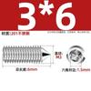 Tornillo de cabeza hexagonal sin cabeza de acero inoxidable 201, con punta de tornillo y medidor, M3M4M5M6M8M10