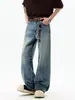 Ropa de Hombre Fengshe / Primavera 2026 Estilo Nuevo de Línea A Sin Elasticidad Pantalones de Pierna Ancha para Hombre Estilo Americano Ajuste Holgado