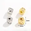Oro Real de 18K Estilo Chino Cuentas Espaciadoras Pasantes Cuentas Sueltas Pulsera de Cuentas Bañadas en Aceite Materiales para Accesorios de Joyería DIY