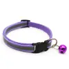 Collar con Parche Reflectante para Mascotas, Collar Reflectante para Gato y Perro, Collar con Cascabel, Collar Luminoso para Mascotas, Collar Ajustable
