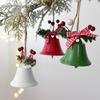 Atacado Natal Ferro Sino Pingente Arco Pinha Vermelho Cone Sinos Árvore de Natal Decorações DIY