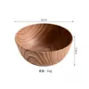 Tazón Casero con Imitación de Madera, Engrosado, Alto Valor Estético, Tazón de Plástico de Grado Alimenticio para Sopa, Bowl para Arroz de 15 cm con Aislamiento Térmico, Tazón para Ensalada de Mesa