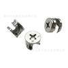 Conector tres en uno, exquisito y compacto, placa excéntrica de 12 mm de aleación de zinc para armario, accesorios de hardware para armario