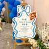 Decoración para Fiesta de Primer Cumpleaños Banquete de Bebé Letrero de Bienvenida Tablero KT Decoración de Fotos de Crecimiento Escena de Fiesta Standee Disfraz