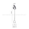 Cuchara de Sandía de Acero Inoxidable Moderna para Uso Doméstico, Cuchara Personalizada para Helado, Mezclar y Arroz, Cuchara de Arroz de Acero Inoxidable