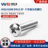 Clavo máquina de acero inoxidable 304 cabeza cruzada británica americana ANSI/ASME b18.6.3 tornillo máquina cabeza cruzada p