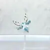Pendientes de Ciervo de Navidad de Aleación de Titanio Astmf-136 Titanio G23 Rosca Interna Pendientes de Circonio Joyería para Piercing Cabeza