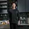 Ropa de Trabajo de Chef Manga Larga para Hombre Hotel Cantina Tienda de Hot Pot Ropa de Cocina Ropa de Trabajo Otoño e Invierno Accesorio, Fabricación