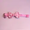 Nuevo Collar de Lazo a Cuadros para Mascotas, Lindo Collar con Cascabel para Gatos, Collar para Perros, Artículos para Mascotas Exclusivamente para Suministro Transfronterizo