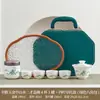 Cerámica de Alta Gama del Horno Ru de Dehua, Diseño de Olas Marinas Estilo Chino, Encanto Tradicional, Vajilla de Té de Alta Calidad, Venta al por Mayor para Negocios, Regalos para Juegos de Té Kung Fu