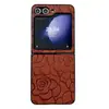 Nueva funda plegable para teléfono estilo Chanel con relieve de cuero para Samsung Z FLIP5, la moderna Z FLIP4/3