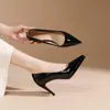 8023-1 Zapatos de Tacón Alto Rojos Cómodos y Sexys para Mujer, Nuevo Modelo 2026, Punta Fina, Impresionantes Zapatos de Salón Profesionales