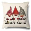 Juego de Fundas de Almohada Transfronterizas para Navidad Europea y Americana, Funda para Cojín de Sofá de Sala de Estar, Funda para Almohada de Cintura con Reno Papá Noel Árbol, Suministro de Fábrica