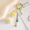 Transmissão ao Vivo Mais Vendido Acrílico Pintado à Mão Lua DIY Corrente para Celular Bolsa de Celular Pendente Pequeno Grão Doce Labubu Corrente Pendente