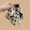 Pinza para el pelo con lazo de lunares estilo francés, Pinza superior versátil y elegante, Pasador para la parte trasera de la cabeza, Pinza de resorte, Nuevo accesorio para el pelo coreano