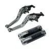 Palancas Cortas Modificadas de Freno y Embrague Manillar con Puños para Yamaha FZ1/S/N FAZER FZ6