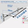 Barra de Ropa de Acero Inoxidable para Balcón Fija Pared Exterior Colgador de Ropa Pared Exterior Ventana Barra de Ropa Pared Barra de Ropa