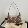 Bolsa de Ombro/Transversal Suede Pelúcia Bolinhas Retro Simples de Inverno 2026 Nova Estilosa de Nicho Versátil