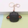 Lindo colgante de bolsa de cordero de dibujos animados de algodón multicapa, diseño original, llavero de moda, disponible para venta al por mayor
