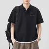 Ropa para Hombre Xintang 2026 Verano Nueva Camisa Polo para Hombre con Cuello de Solapa, Manga Corta, Ligera, Marca de Moda, Camisa Polo de Manga Tres Cuartos
