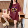 Camiseta de Algodão Puro Manga Curta Solta Tamanho Grande para Mulheres Verão Novo Estilo Chinês Versátil Casual Tops de Meia-Manga