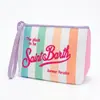Moda Europeia e Americana Estampa de Leopardo Material de Mergulho Bolsa de Cosméticos Design de Nicho Bolsa para Batom e Cosméticos Bolsa de Higiene Pessoal Portátil para Viagem
