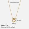 Collar de Acero Inoxidable Chenhe Joyería Transfronteriza Europea y Americana Cadena de Suéter Dorada para Mujer Nicho Acero de Titanio de Alta Gama