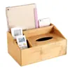 Caja de pañuelos de bambú con logotipo personalizado, caja de pañuelos publicitaria, almacenamiento para el hogar, restaurante, hotel, oficina, caja de pañuelos