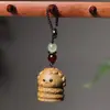 Sándalo Dorado Nueva Versión de los Doce Signos del Zodíaco Colgante para Teléfono Móvil Colgante de Madera para Bolso Llavero Anillo Recuerdo