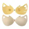 Almohadillas para Senos Invisibles de Orejas de Gato de Verano, Estilo Delgado, Anti-Bultos, Reúne y Levanta para Senos Grandes, Almohadillas para Senos Anti-Caída para Senos Grandes