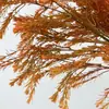 Novas plantas artificiais verdes em camadas de ouro de alta qualidade em cores de outono, salgueiros dourados perfumados para salões de cerimônia de casamento, quartos modelo e decoração de hotel, transfronteiriço